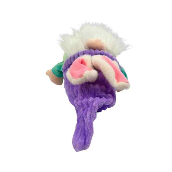 KaiSiYang Gnome 15" Plush Tye Dye Easter Spring Bunny Ears Purple Hat Dwarf - Picture 4 of 8